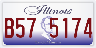 IL license plate B575174