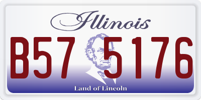 IL license plate B575176