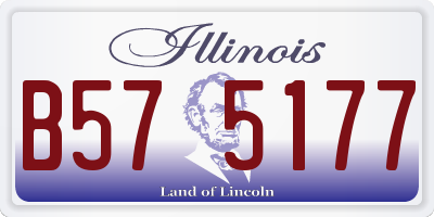IL license plate B575177
