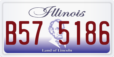 IL license plate B575186