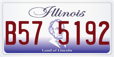 IL license plate B575192