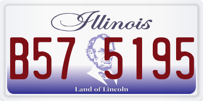 IL license plate B575195