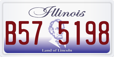 IL license plate B575198