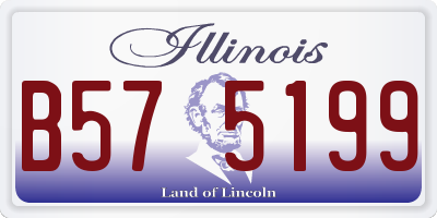 IL license plate B575199