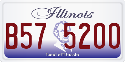 IL license plate B575200