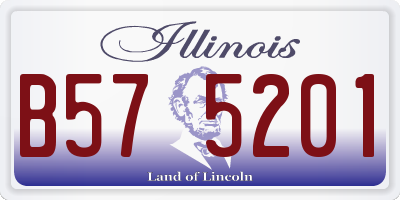 IL license plate B575201