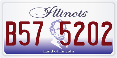 IL license plate B575202