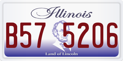 IL license plate B575206
