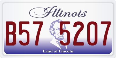 IL license plate B575207