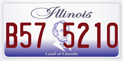 IL license plate B575210