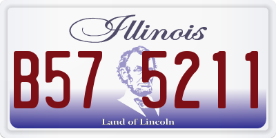 IL license plate B575211
