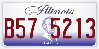 IL license plate B575213