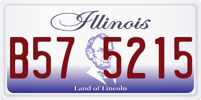 IL license plate B575215
