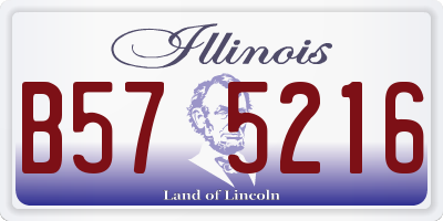 IL license plate B575216