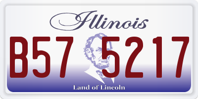 IL license plate B575217