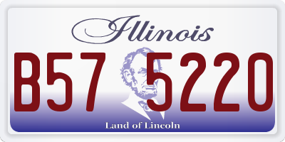 IL license plate B575220