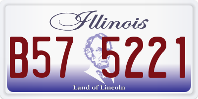IL license plate B575221