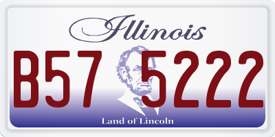 IL license plate B575222