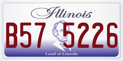 IL license plate B575226