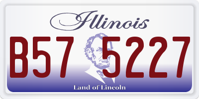 IL license plate B575227