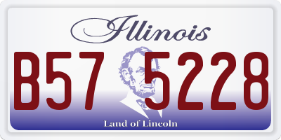 IL license plate B575228