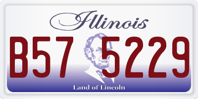 IL license plate B575229