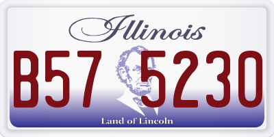 IL license plate B575230