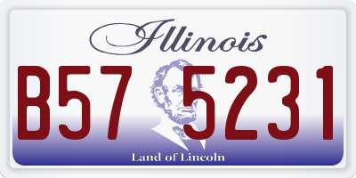 IL license plate B575231
