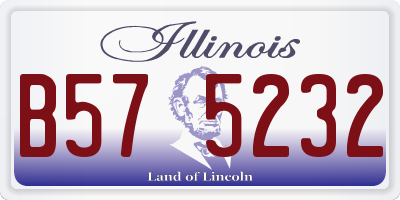 IL license plate B575232