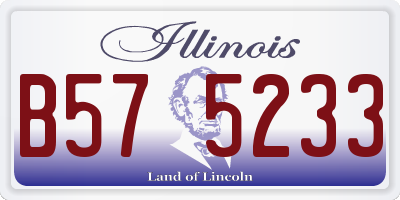 IL license plate B575233