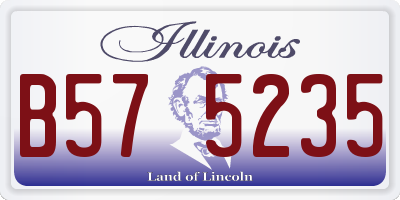 IL license plate B575235
