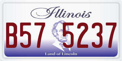 IL license plate B575237