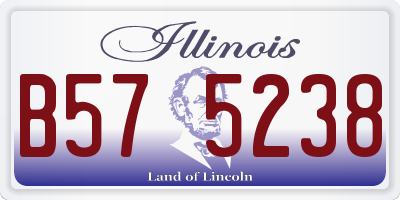 IL license plate B575238