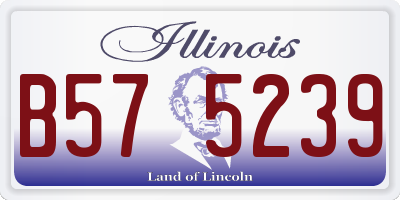 IL license plate B575239