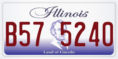 IL license plate B575240