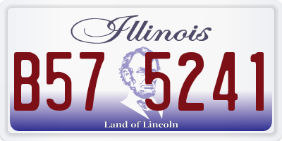 IL license plate B575241