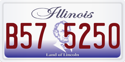 IL license plate B575250