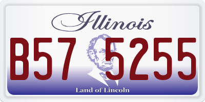 IL license plate B575255