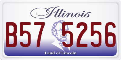 IL license plate B575256
