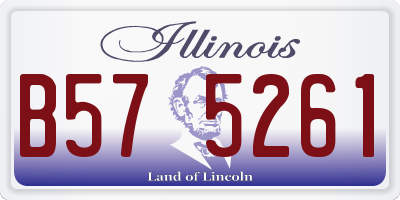 IL license plate B575261