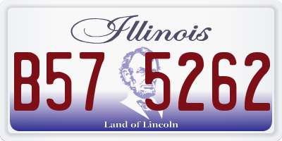 IL license plate B575262