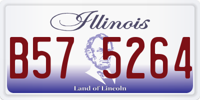 IL license plate B575264