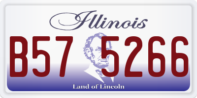 IL license plate B575266