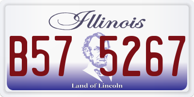 IL license plate B575267