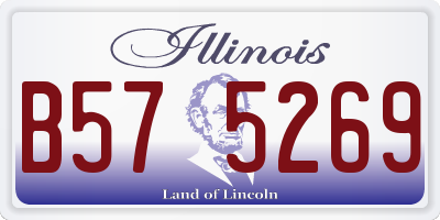IL license plate B575269