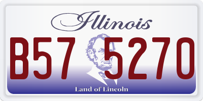 IL license plate B575270