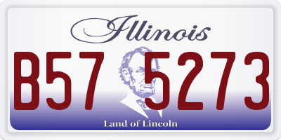 IL license plate B575273