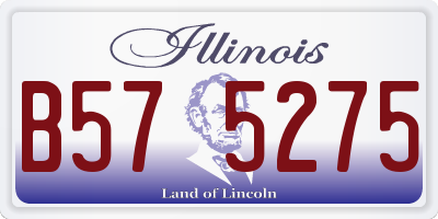 IL license plate B575275