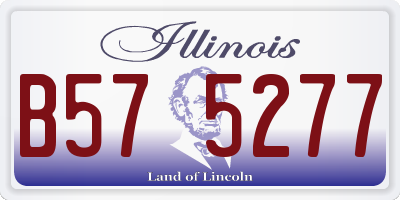 IL license plate B575277