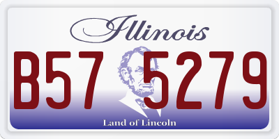 IL license plate B575279